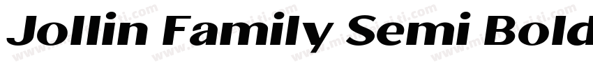 Jollin Family Semi Bold字体转换